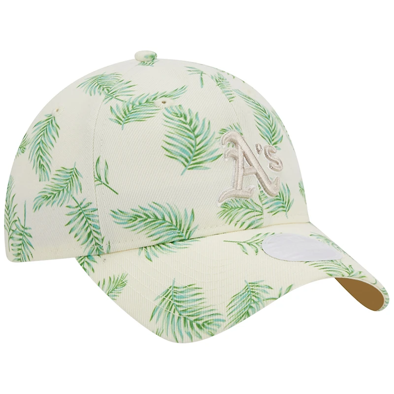 Casquette ajustable New Era Athletics Palms 9TWENTY blanche pour femme