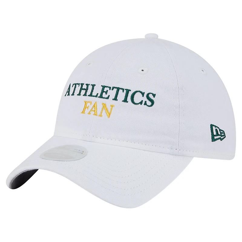 Casquette de supporter 9TWENTY blanche New Era pour femme