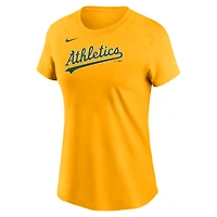 T-shirt Nike Gold Athletics Wordmark pour femme