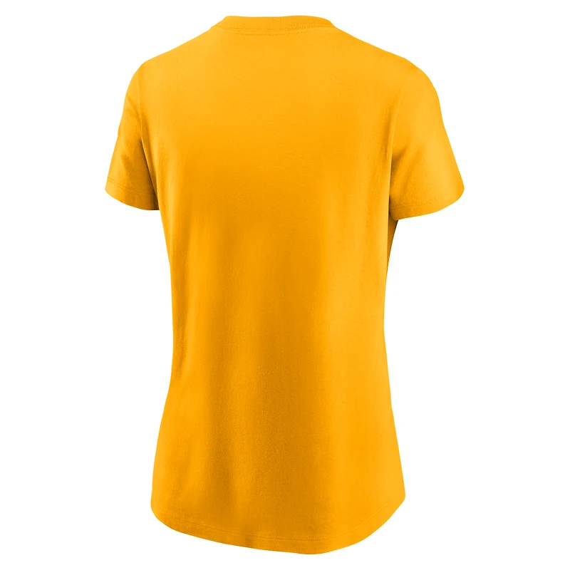 Women's Nike Gold Athletics Wordmark T-Shirt