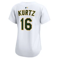 Women's Nike Nick Kurtz White Athletics Home Limited Player Jersey