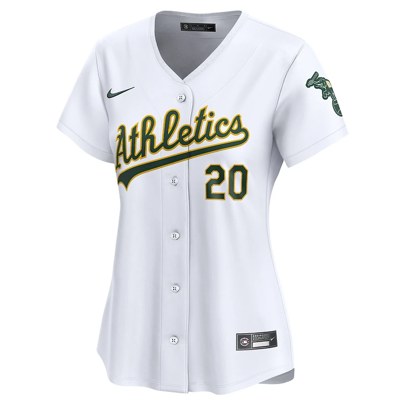 Women's Nike Zack Gelof White Athletics Home Limited Player Jersey