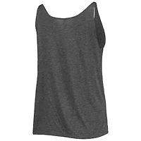 Women's Soft as a Grape Heathered Charcoal Athletics Slouchy Tank Top