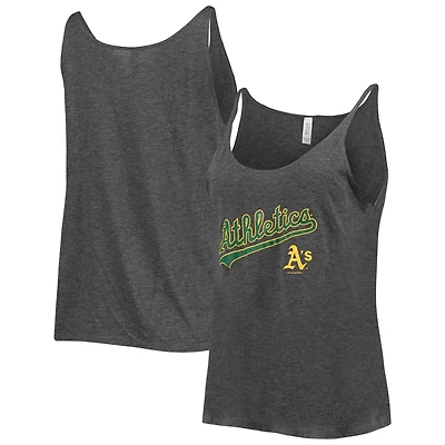 Débardeur ample Soft as a Grape Heathered Charcoal Athletics pour femme