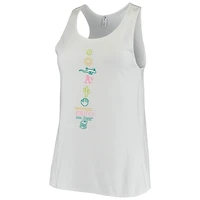 Women's Soft as a Grape White Athletics Local Team Lineup Tank Top