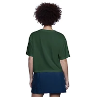 Women's Starter Green Athletics Play the Ball Boxy Cropped T-Shirt