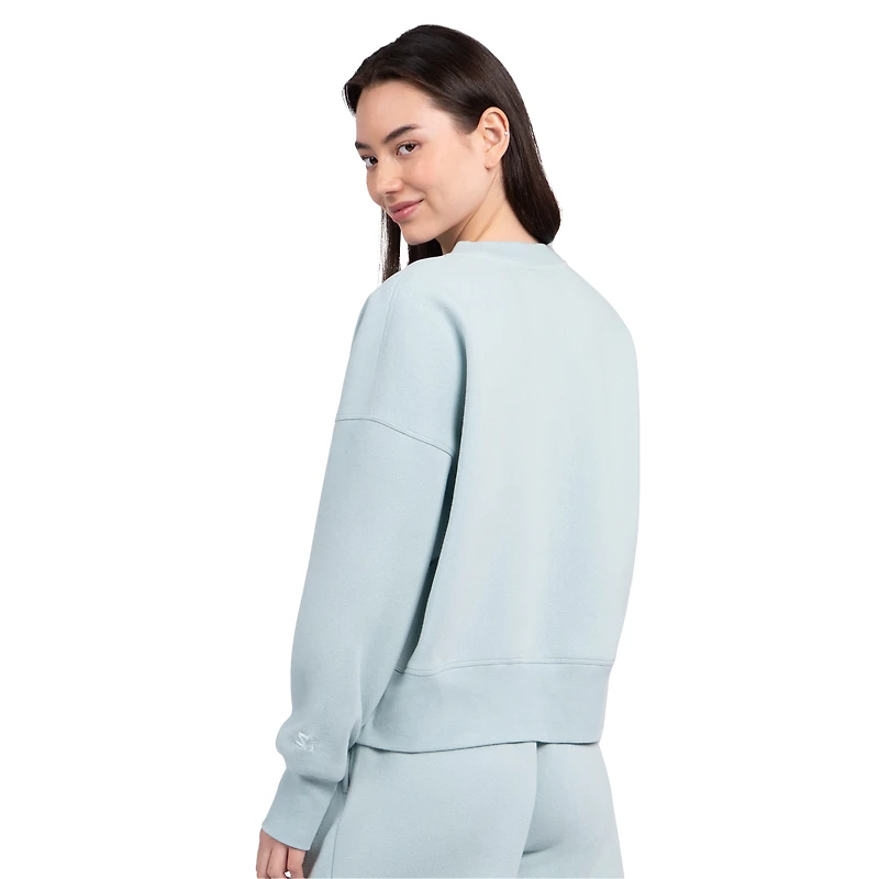 Sweat-shirt en polaire Starter Athletics Pastels coupe carrée pour femme