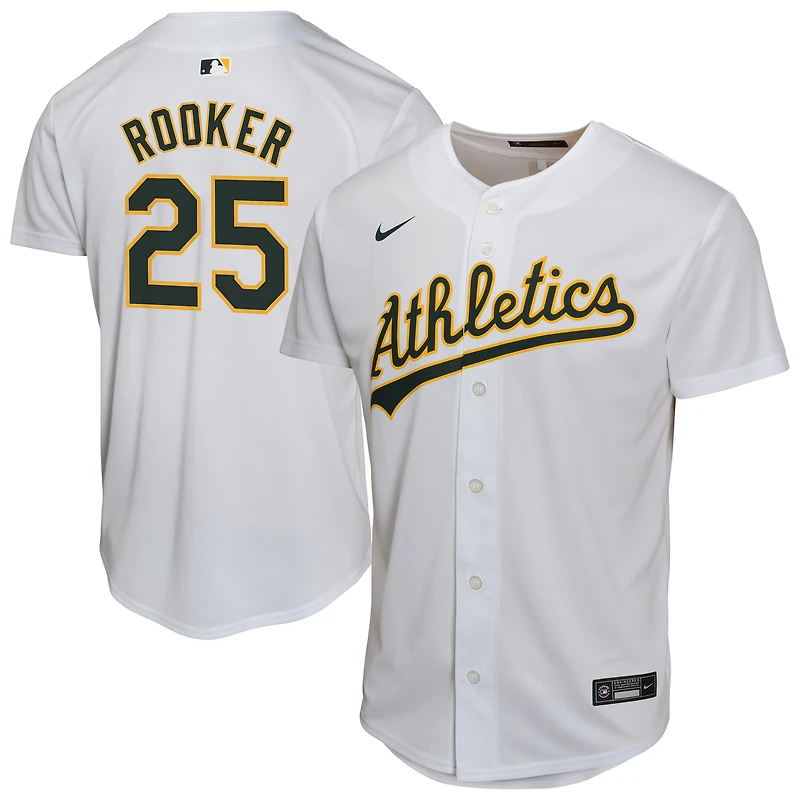 Youth Nike Brent Rooker White Athletics Home Player Game Jersey