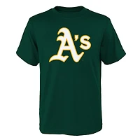 T-shirt de l'équipe primaire Youth Green Athletics avec logo