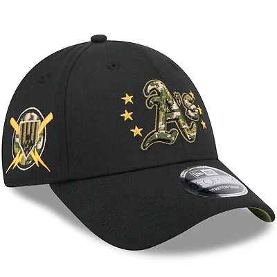 Casquette ajustable 9FORTY Athletics 2024 Armed Forces Day de New Era pour jeunes