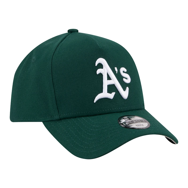 Casquette ajustable New Era Green Athletics 9FORTY pour jeunes