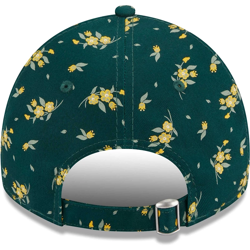 Youth New Era Green Athletics Bloom 9TWENTY Adjustable Hat