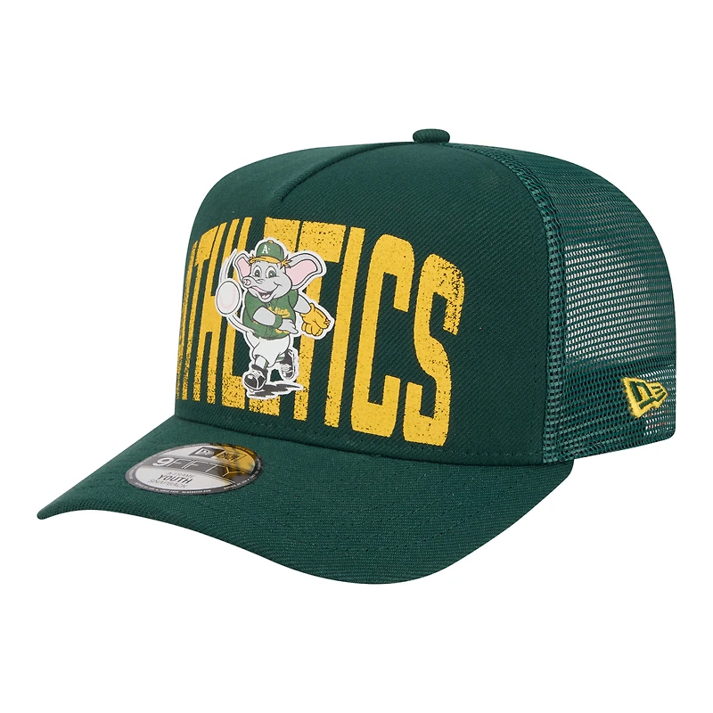Casquette snapback New Era Athletics verte dégradée 9FIFTY pour jeunes