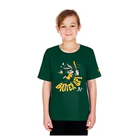 T-shirt New Era Green Athletics Looney Tunes pour jeunes