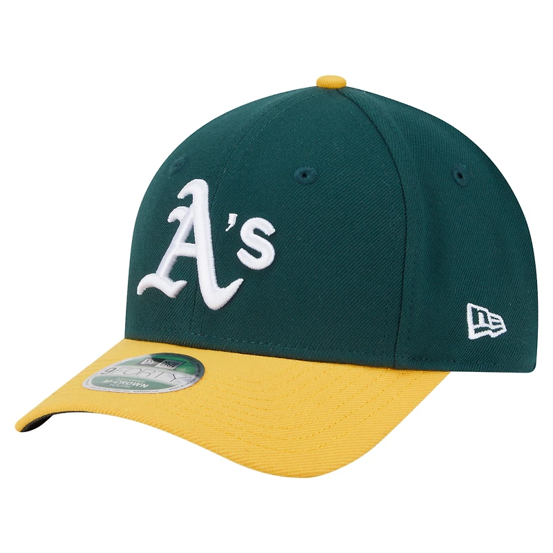 Youth New Era Green Athletics Player Replica 9FORTY Adjustable Hat