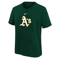 Youth Nike  Green Athletics Large Logo T-Shirt