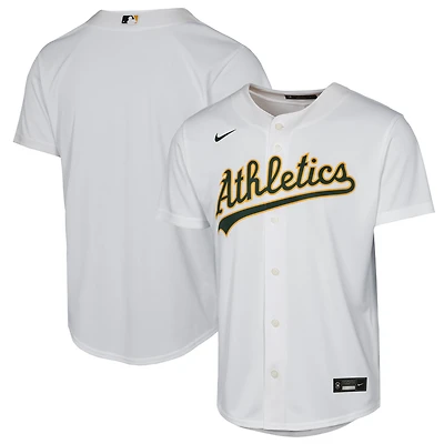 Youth Nike White Athletics Home Replica Jersey