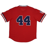 Jeunes Rings & Crwns # 44 Rouge Atlanta Black Crackers Mesh Replica V-Neck Jersey