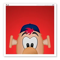 Atlanta Braves 12" x 12" Blooper Poster Print