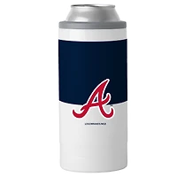 Glacière mince à blocs de couleurs de 12 oz des Braves d'Atlanta