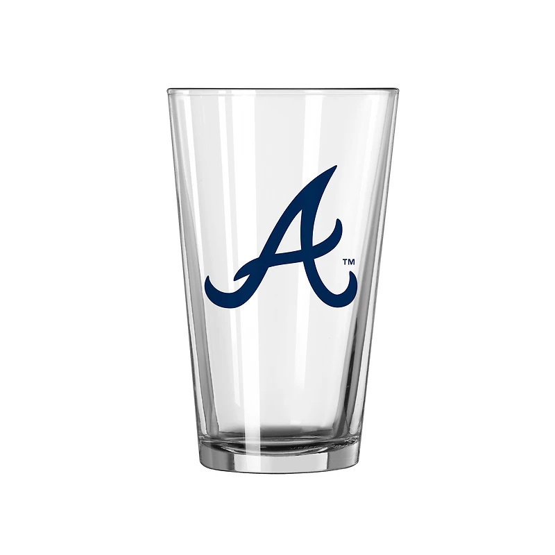 Atlanta Braves 16oz. Team Wordmark Game Day Pint Glass