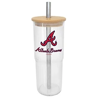 Atlanta Braves 24oz. Glass Tumbler