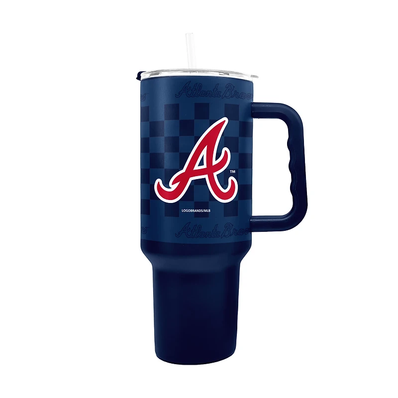 Gobelet en acier inoxydable à carreaux Atlanta Braves de 40 oz