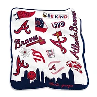 Atlanta Braves 50'' x 60'' Native Raschel Plush Throw Blanket