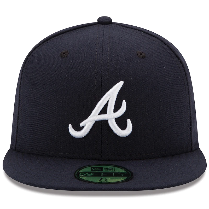 Atlanta Braves New Era Road Authentic Collection On-Field Logo 59FIFTY - Fitted Hat Navy