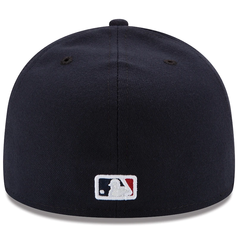 Atlanta Braves New Era Road Authentic Collection On-Field Logo 59FIFTY - Fitted Hat Navy