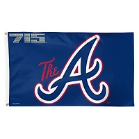 Drapeau simple face de luxe WinCraft City Connect des Braves d'Atlanta, 3 pi x 5 pi
