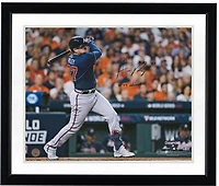 Austin Riley Atlanta Braves Autographed 16" x 20" 2021 World Series Champions Hitting Photograph with "21 WS Champs" Inscription