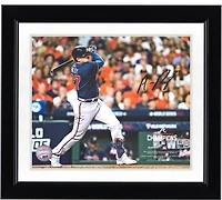 Austin Riley Atlanta Braves Autographed 8" x 10" 2021 World Series Champions Hitting Photograph