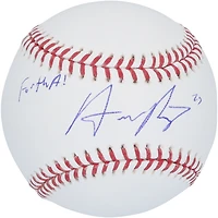 Ballon de baseball autographié par Austin Riley des Braves d'Atlanta avec l'inscription « For The A! »