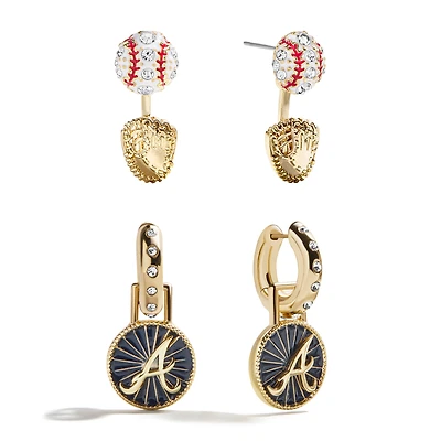 BaubleBar  Atlanta Braves Hoop Earring Set
