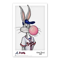 Bugs Bunny Atlanta Braves 11"x 17" Looney Tunes affiche imprimée