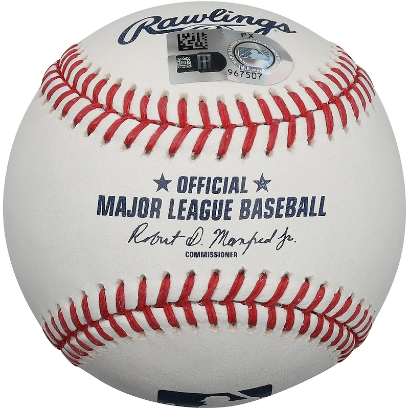 Balle de baseball autographiée par Cam Caminiti des Braves d'Atlanta avec l'inscription « Pour le A ! »