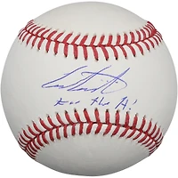 Balle de baseball autographiée par Cam Caminiti des Braves d'Atlanta avec l'inscription « Pour le A ! »
