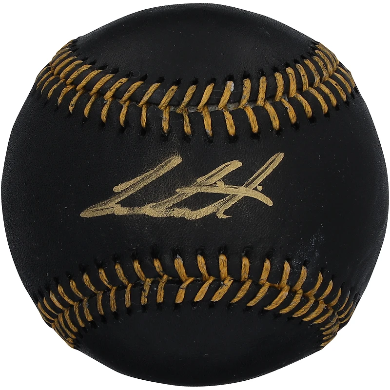 Balle de baseball en cuir noir autographiée par Cam Caminiti des Braves d'Atlanta