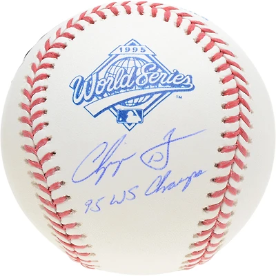 Chipper Jones Atlanta Braves Autographed 1995 World Series Logo Baseball with "95 WS Champs" Inscription