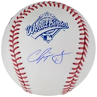 Chipper Jones Atlanta Braves Autographed 1995 World Series Logo Baseball