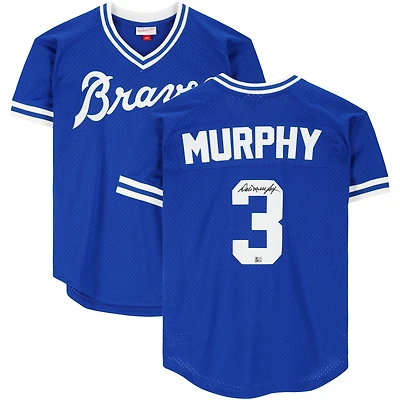 Dale Murphy Atlanta Braves Autographed 1982 Royal Blue Mitchell & Ness Jersey
