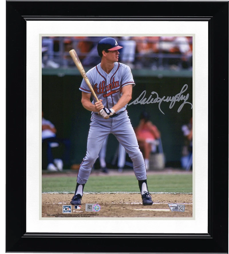 Dale Murphy Atlanta Braves Autographed 8" x 10" Hitting Photograph