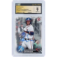 Dansby Swanson Atlanta Braves Autographed 2016 Bowman Prospects #BP50 CGC Fanatics Witnessed Authenticated 9/10 Card