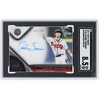 Dansby Swanson Atlanta Braves Autographed 2017 Topps Tribute #TA-DS #152/199 SGC Authenticated 8.5 Rookie Card