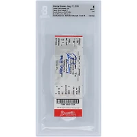 Dansby Swanson Atlanta Braves Autographed MLB Debut Beckett Fanatics Witnessed Authenticated 8/10 Ticket from August 17, 2016 with "MLB Debut" Inscription