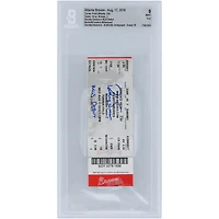 Dansby Swanson Atlanta Braves MLB Debut Beckett Fanatics Witnessed Authenticated 9/10 Ticket from August 17, 2016 with "MLB Debut" Inscription