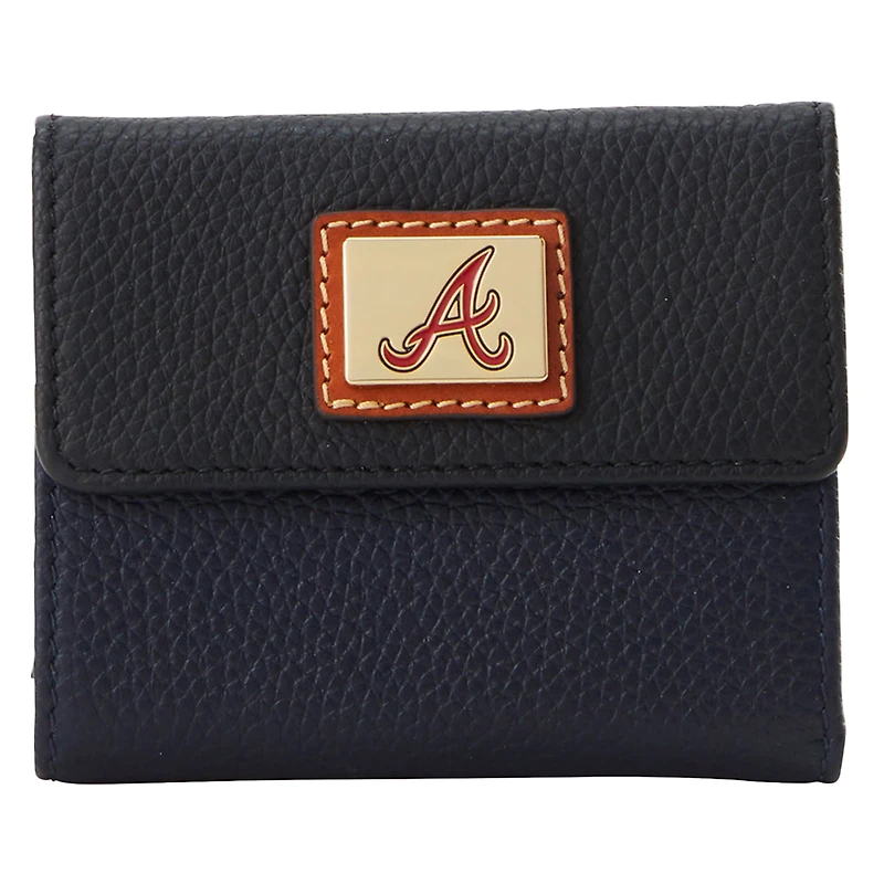 Portefeuille à rabat pour cartes de crédit Dooney & Bourke Atlanta Braves