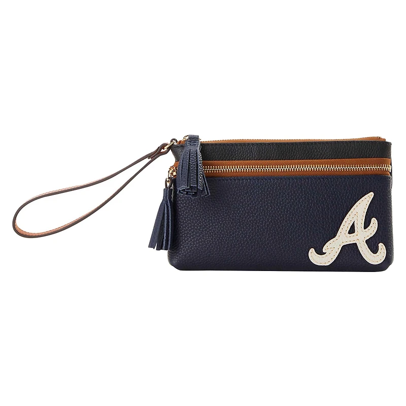 Dooney & Bourke Atlanta Braves Infield Bracelet à double fermeture éclair
