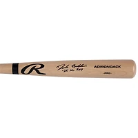 Bâton Rawlings Pro blond autographié par Drake Baldwin des Braves d'Atlanta avec inscription « 25 NL ROY »